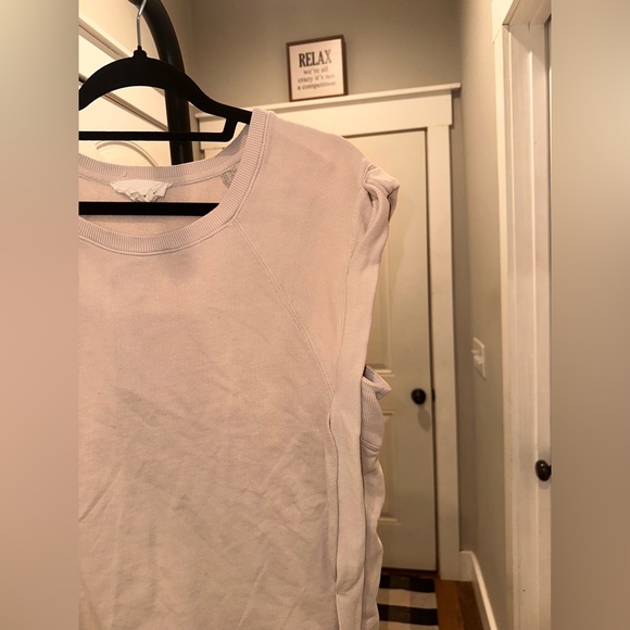 Pilcro by Anthropologie Size Small Distressed Women's Cream Sleeveless Top - Picture 4 of 10